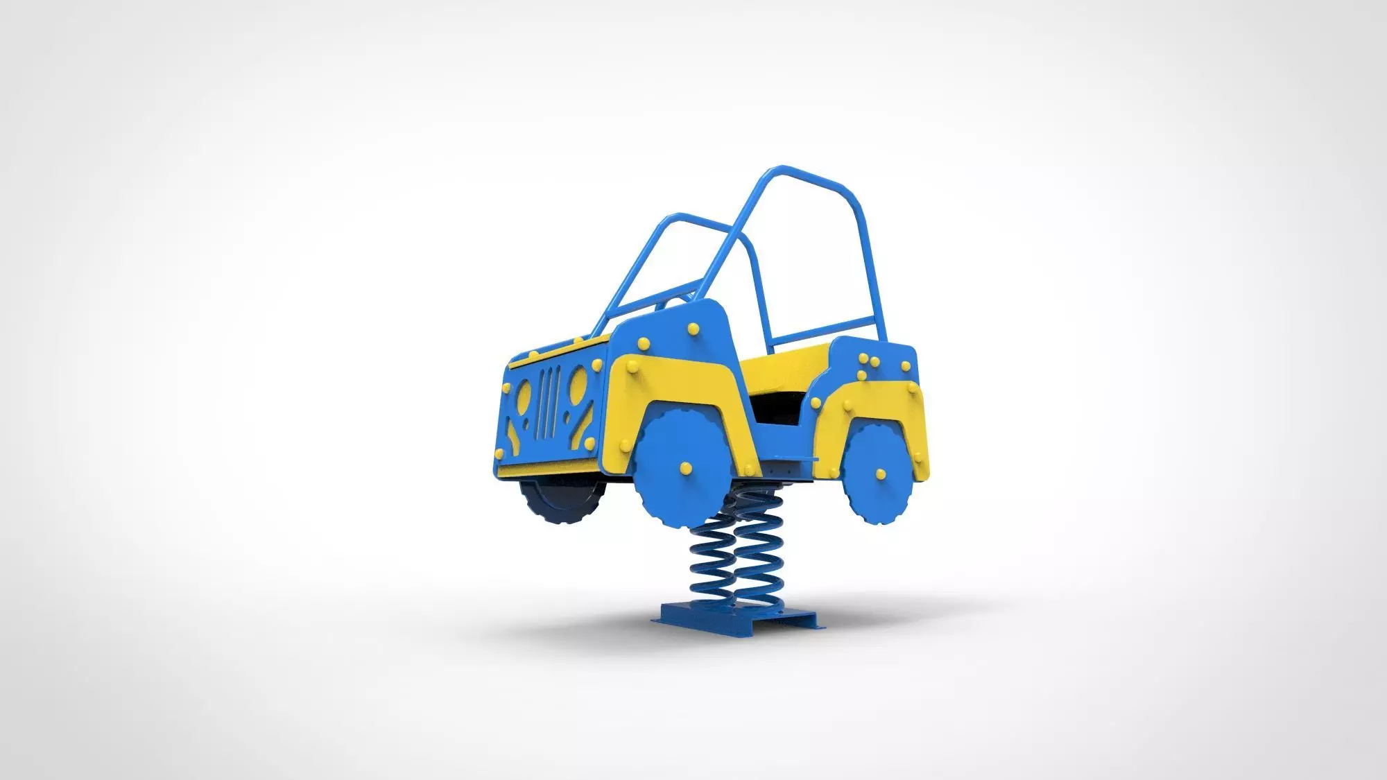 Playground for kids Car 3D model_0