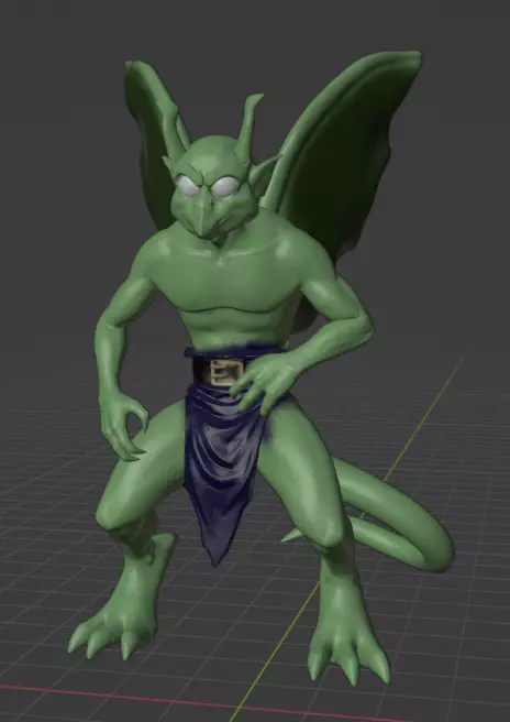 gargoyles wyvern 17 3D print model_0