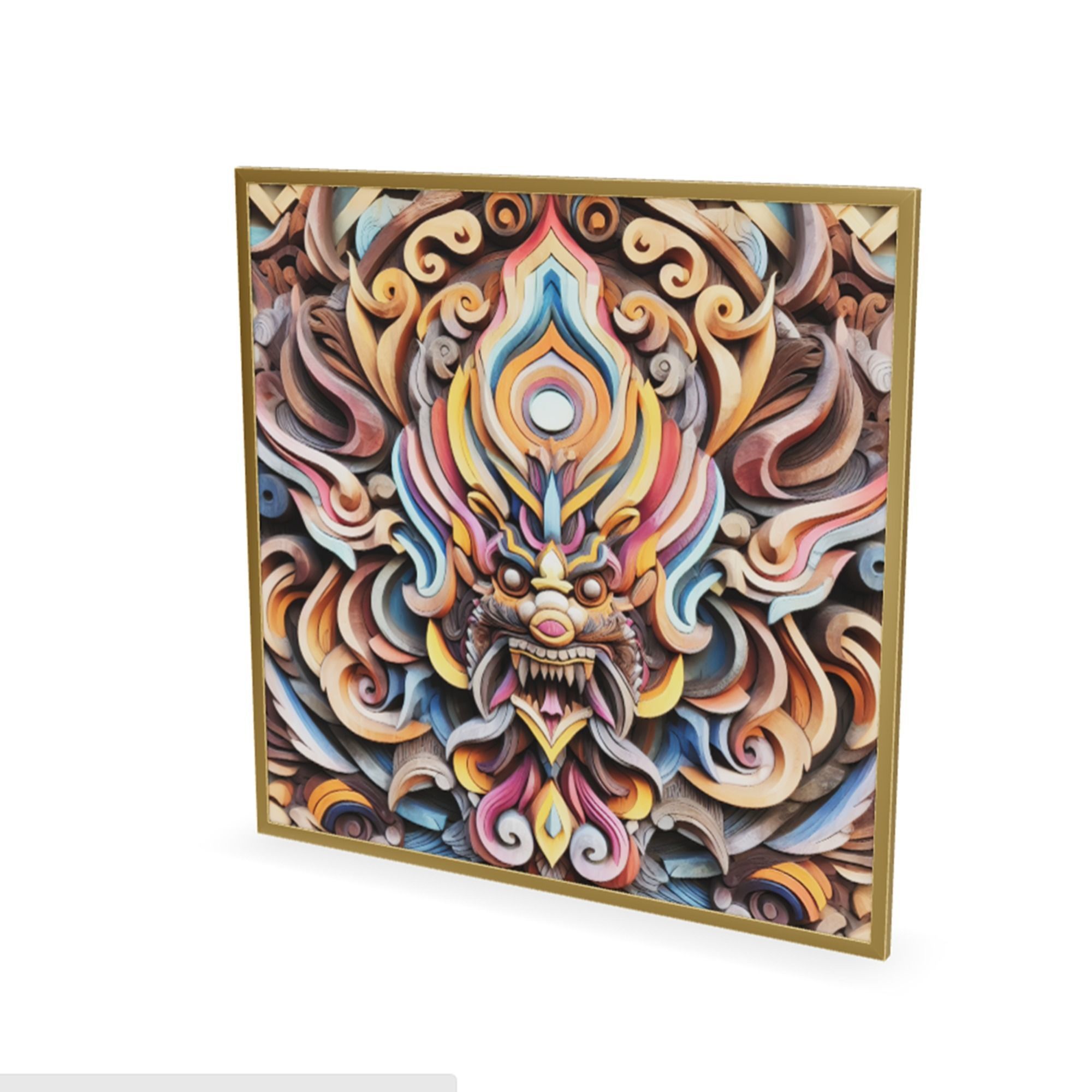 Wall Decoration item 15 Low-poly 3D model_3