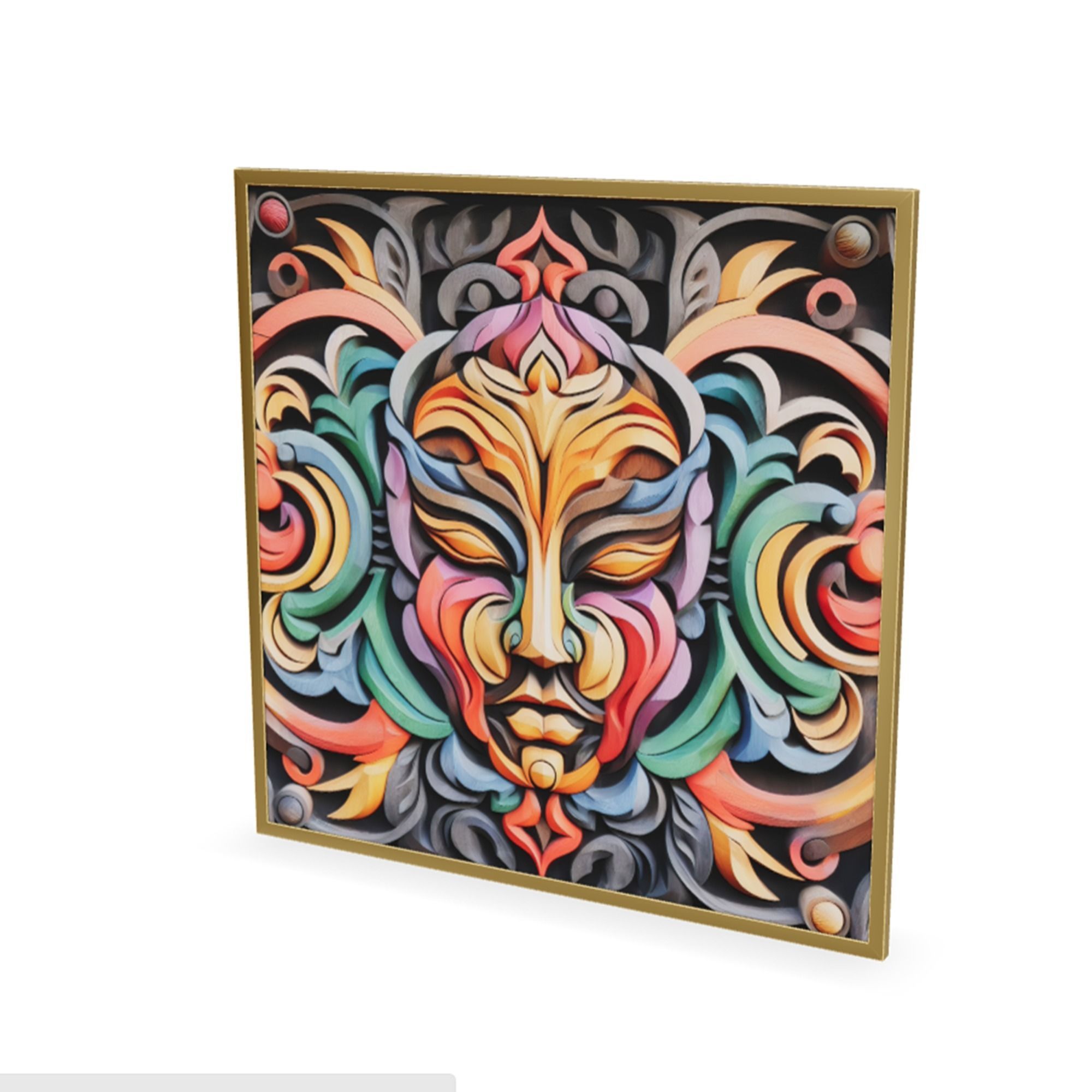 Wall Decoration item 15 Low-poly 3D model_2