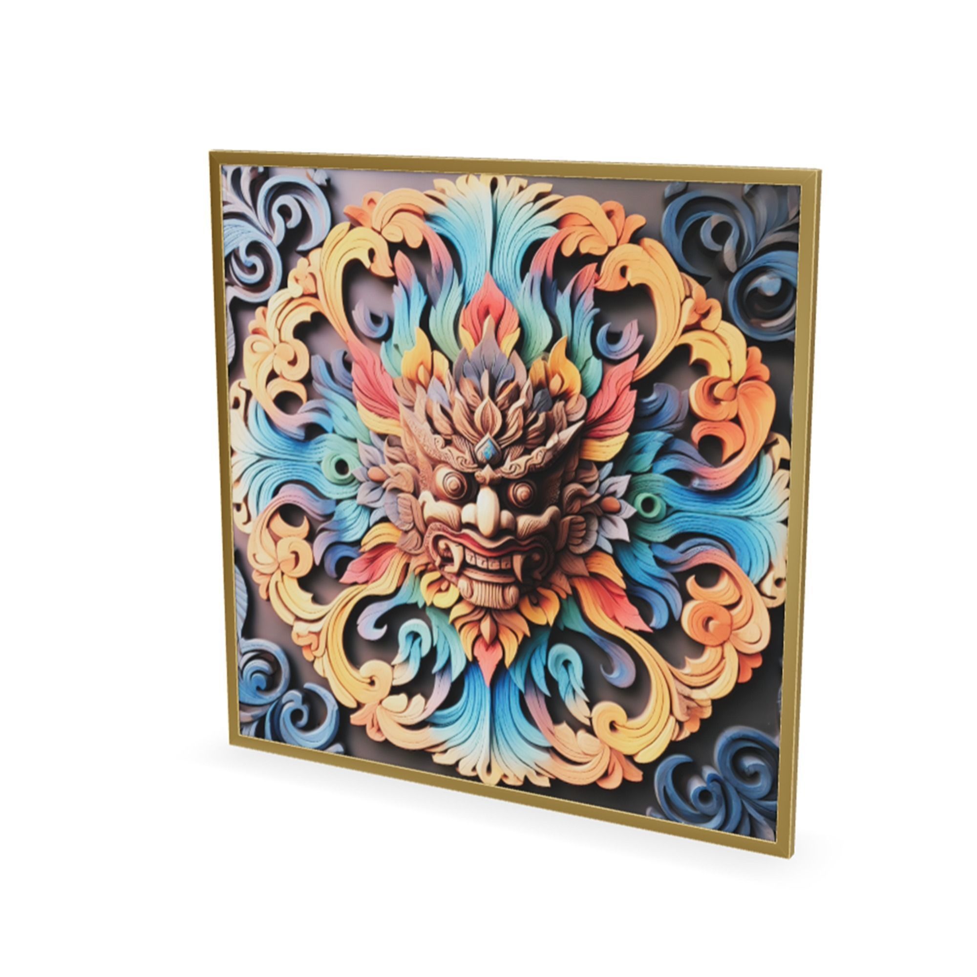 Wall Decoration item 15 Low-poly 3D model_5