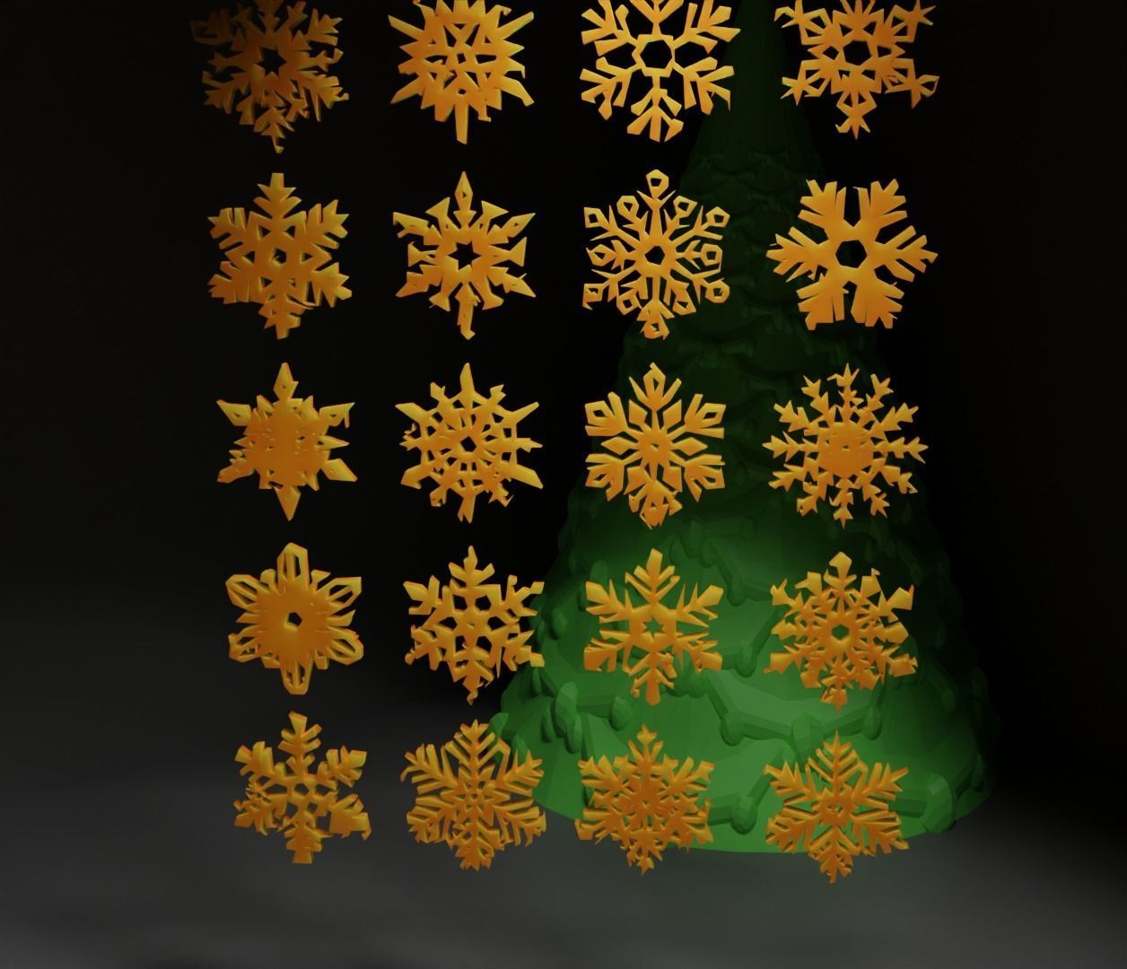 Christmas Ornament - Pendant - Christmas Tree Set 3D print model_23