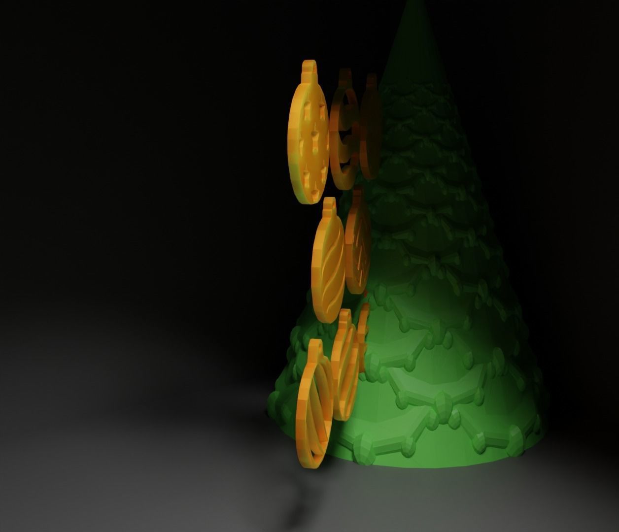 Christmas Ornament - Pendant - Christmas Tree Set 3D print model_8