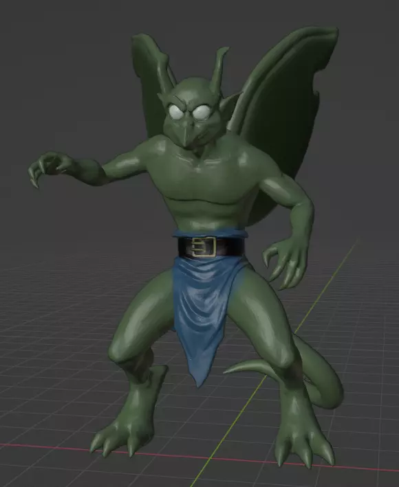 gargoyles kermite demona clan  3D print model_0