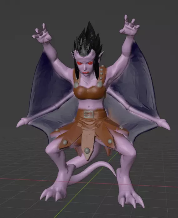 gargoyles sacrifice demona clan 3D print model_0
