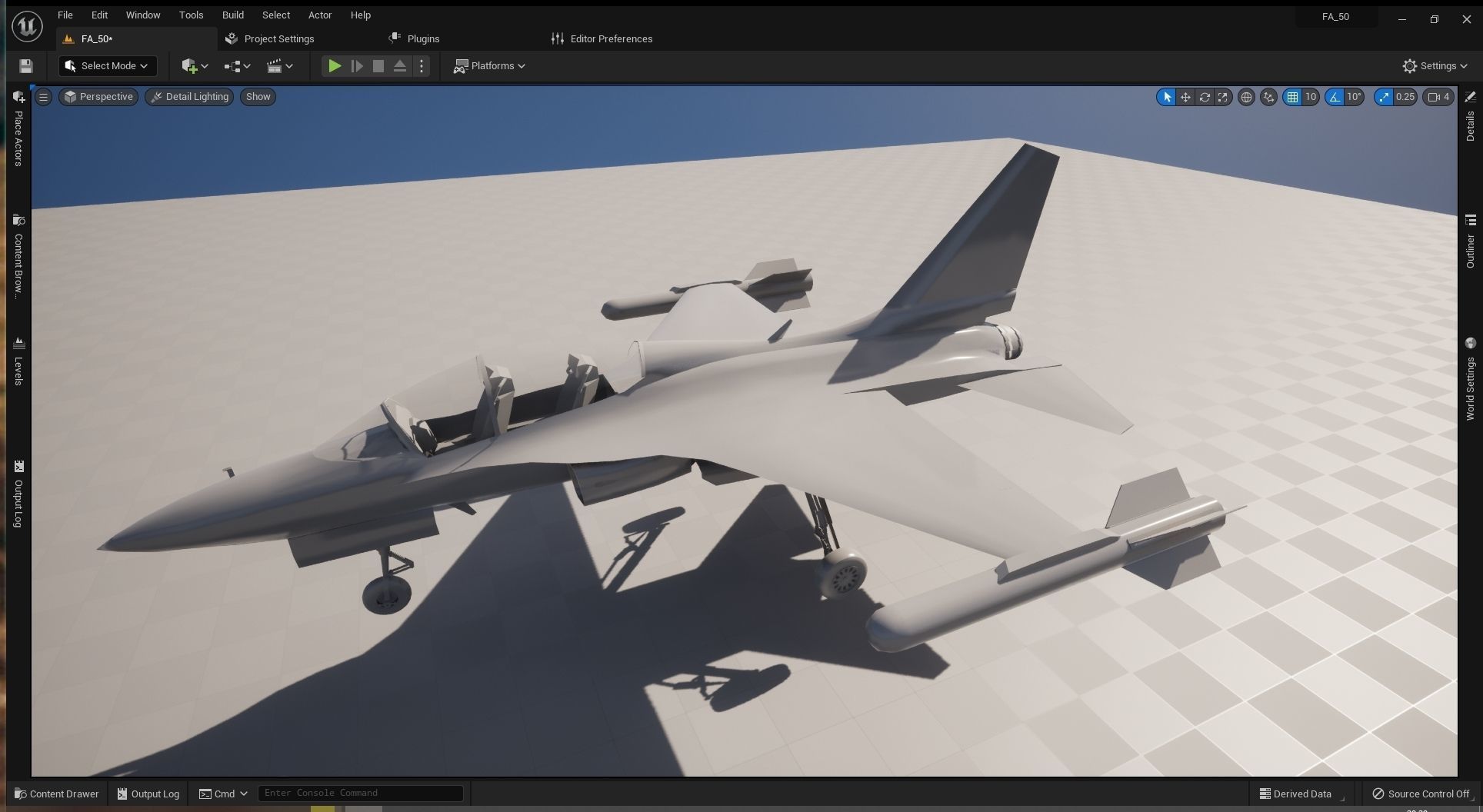 KAI T-50 Golden Eagle Low-poly 3D model_5