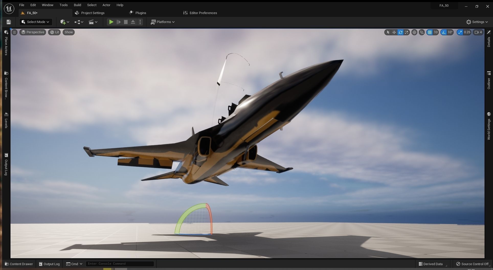 KAI T-50 Golden Eagle Low-poly 3D model_8