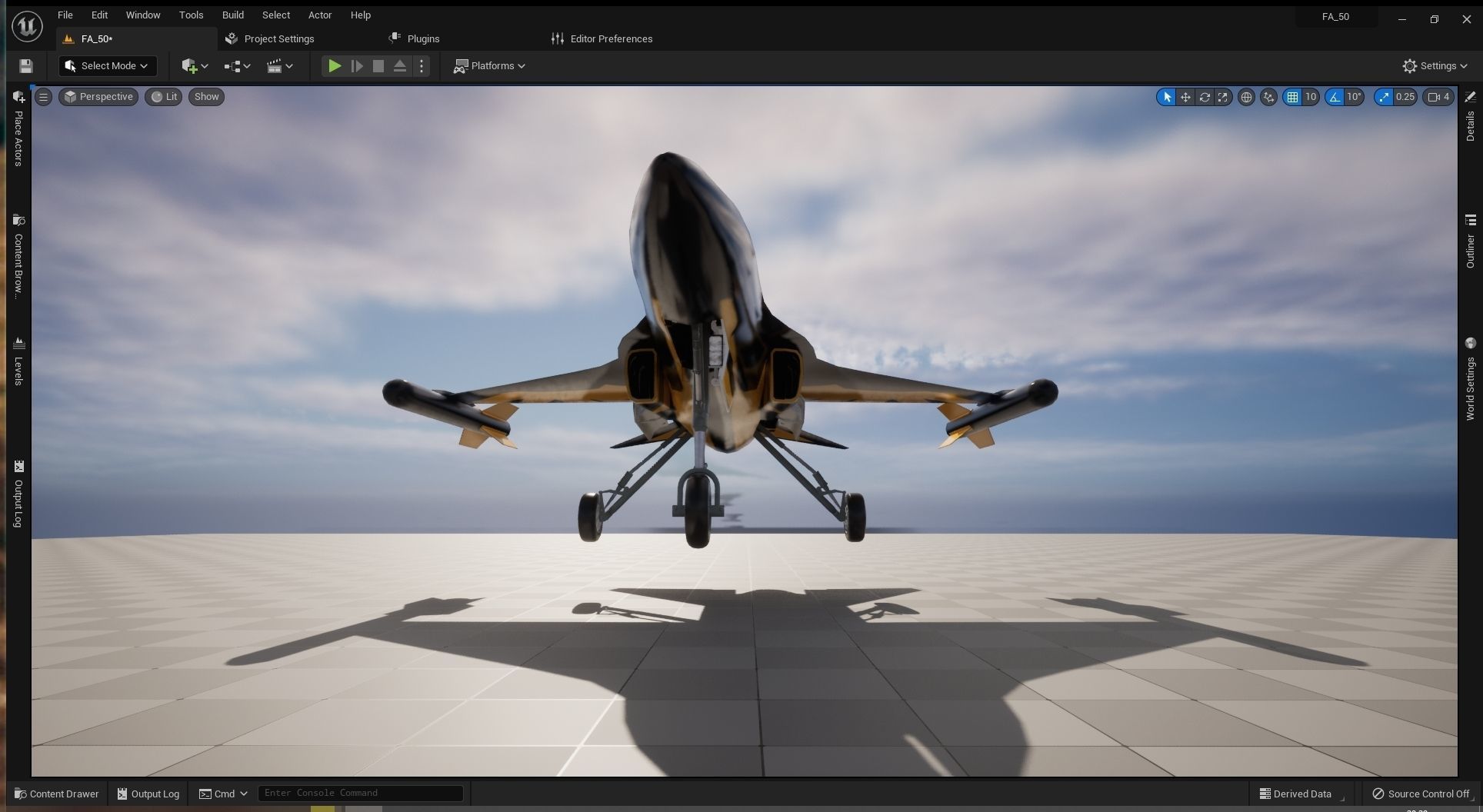 KAI T-50 Golden Eagle Low-poly 3D model_6