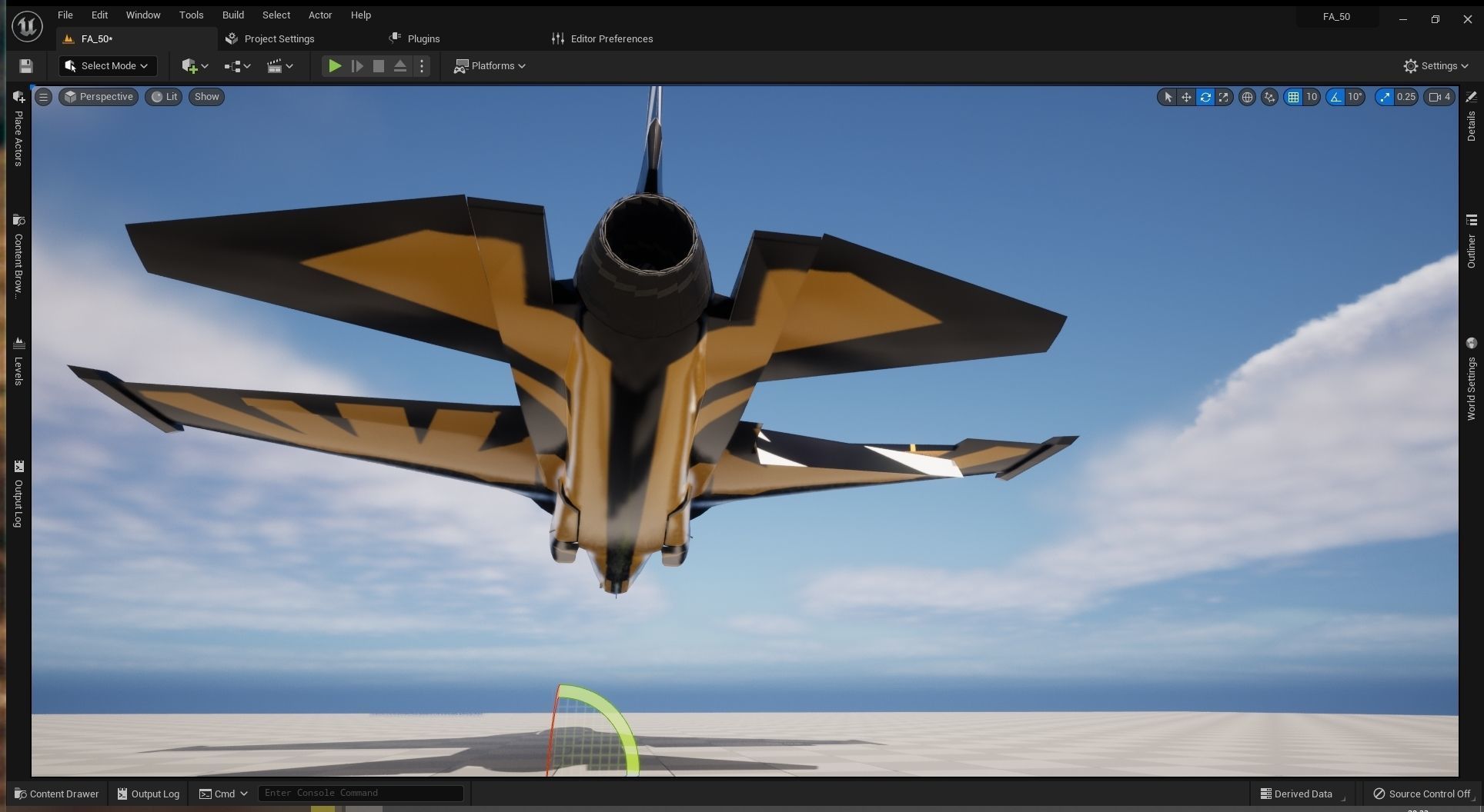 KAI T-50 Golden Eagle Low-poly 3D model_10