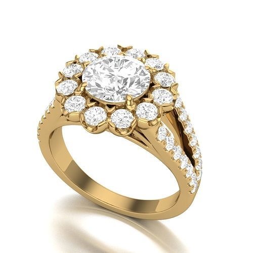 Engagement ring -408 3D print model