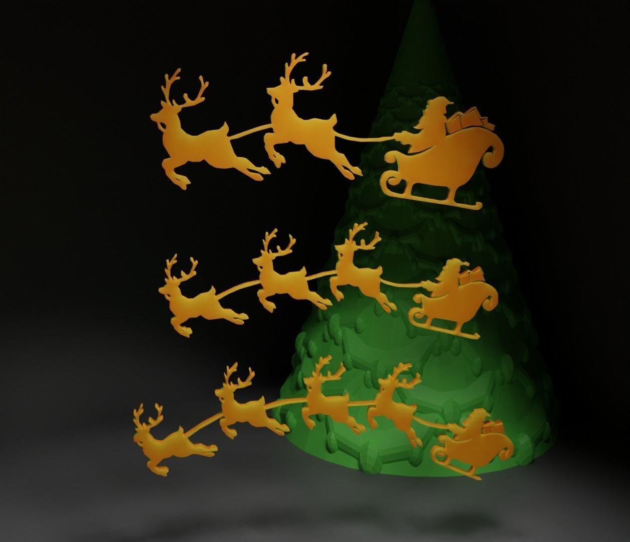 Christmas Ornament - Pendant - Christmas Tree Set 3D print model_15