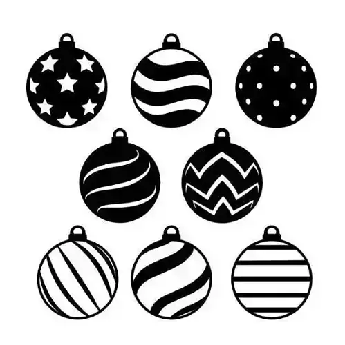 Christmas Ornament - Pendant - Christmas Tree Set 3D print model