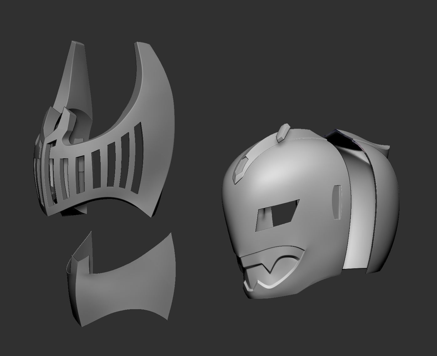 Kamen Rider Knight Helmet 3D print model_5