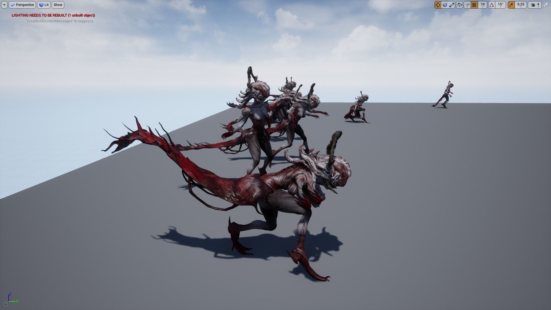 Girl monster Low-poly 3D model_9