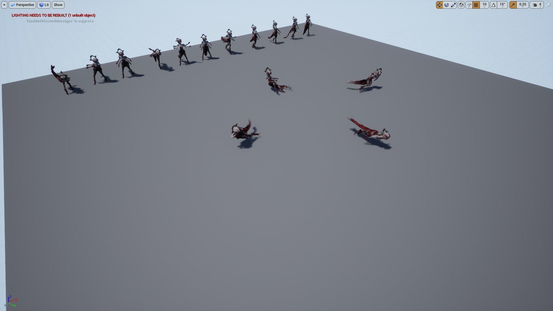 Girl monster Low-poly 3D model_7