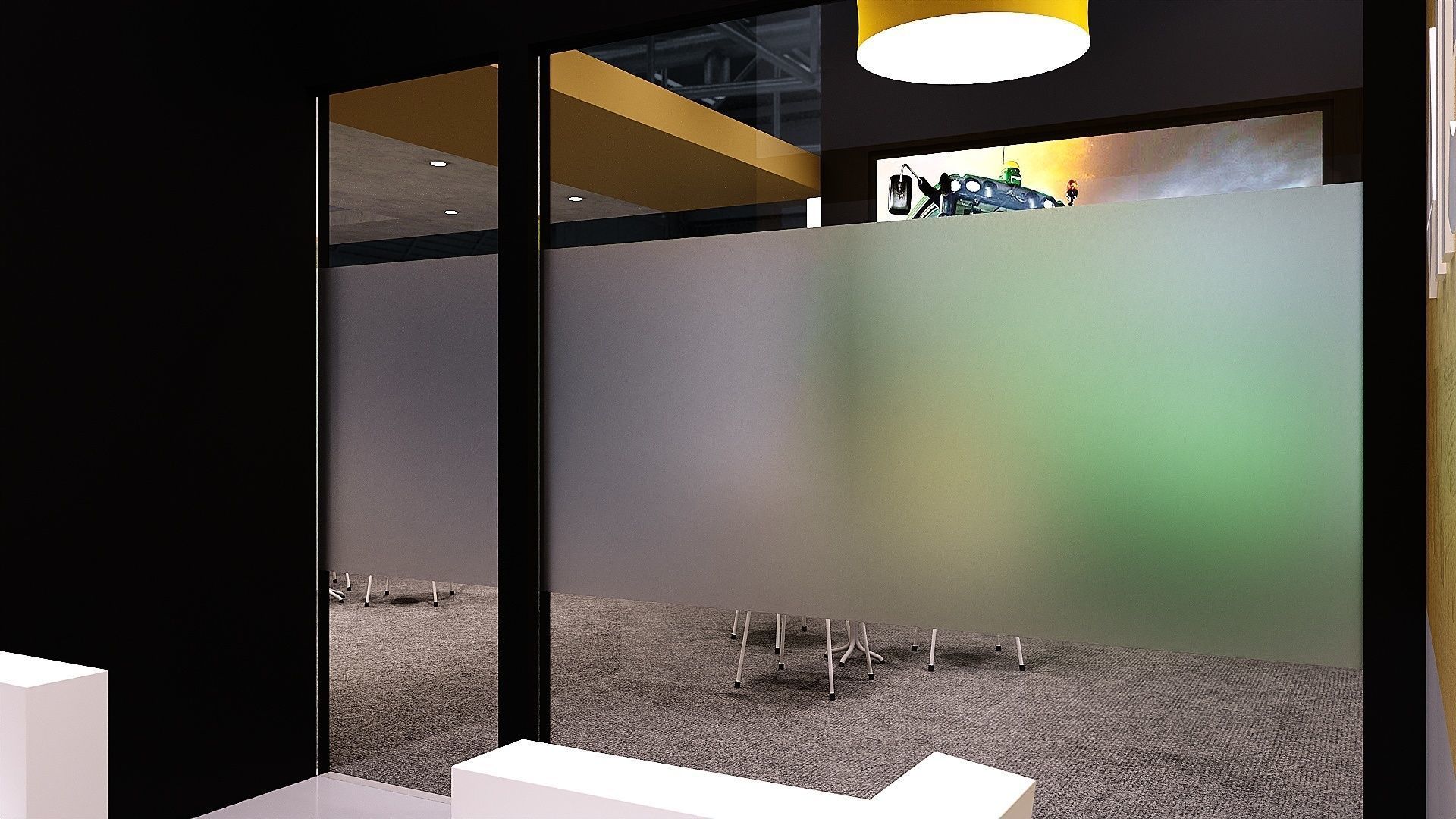 Exhibition Stand Stall 2 Side Open 10X8 3D model_7