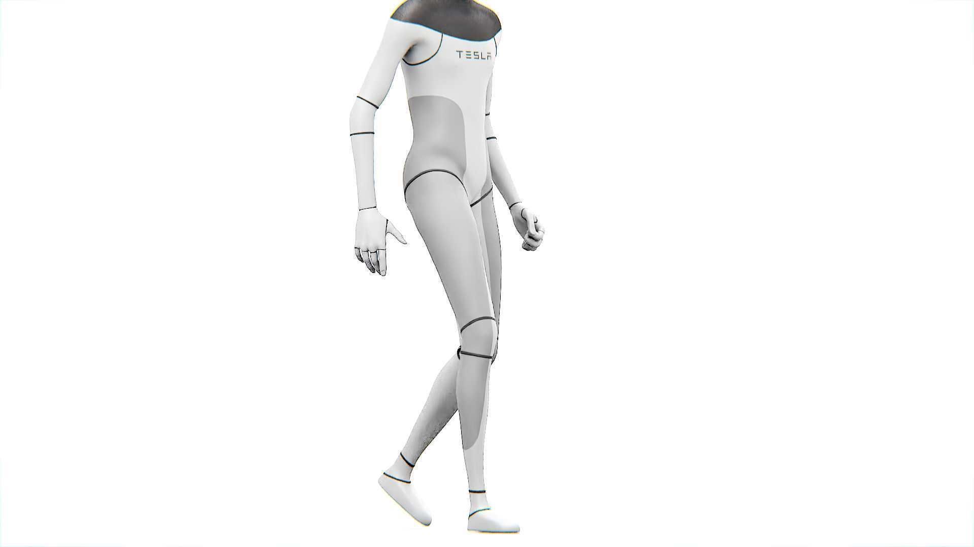 TESLA ROBOT  Rigged for Unreal Engine - Unity - MIXAMO  3D model_31