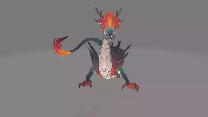Dragon Worm 3D Model