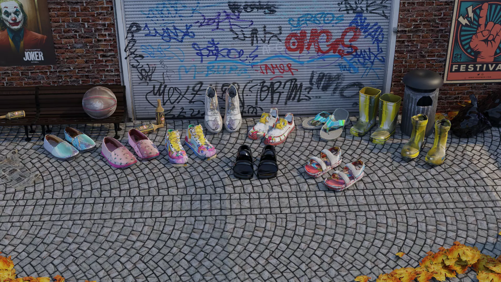 FootwearFusion Bundle Free low-poly 3D model