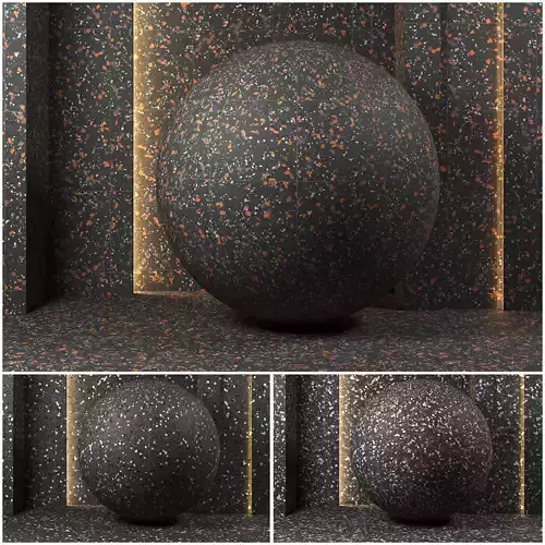 3 in 1 - 4k Terrazzo Confetti Vol 5 - seamless - pbr