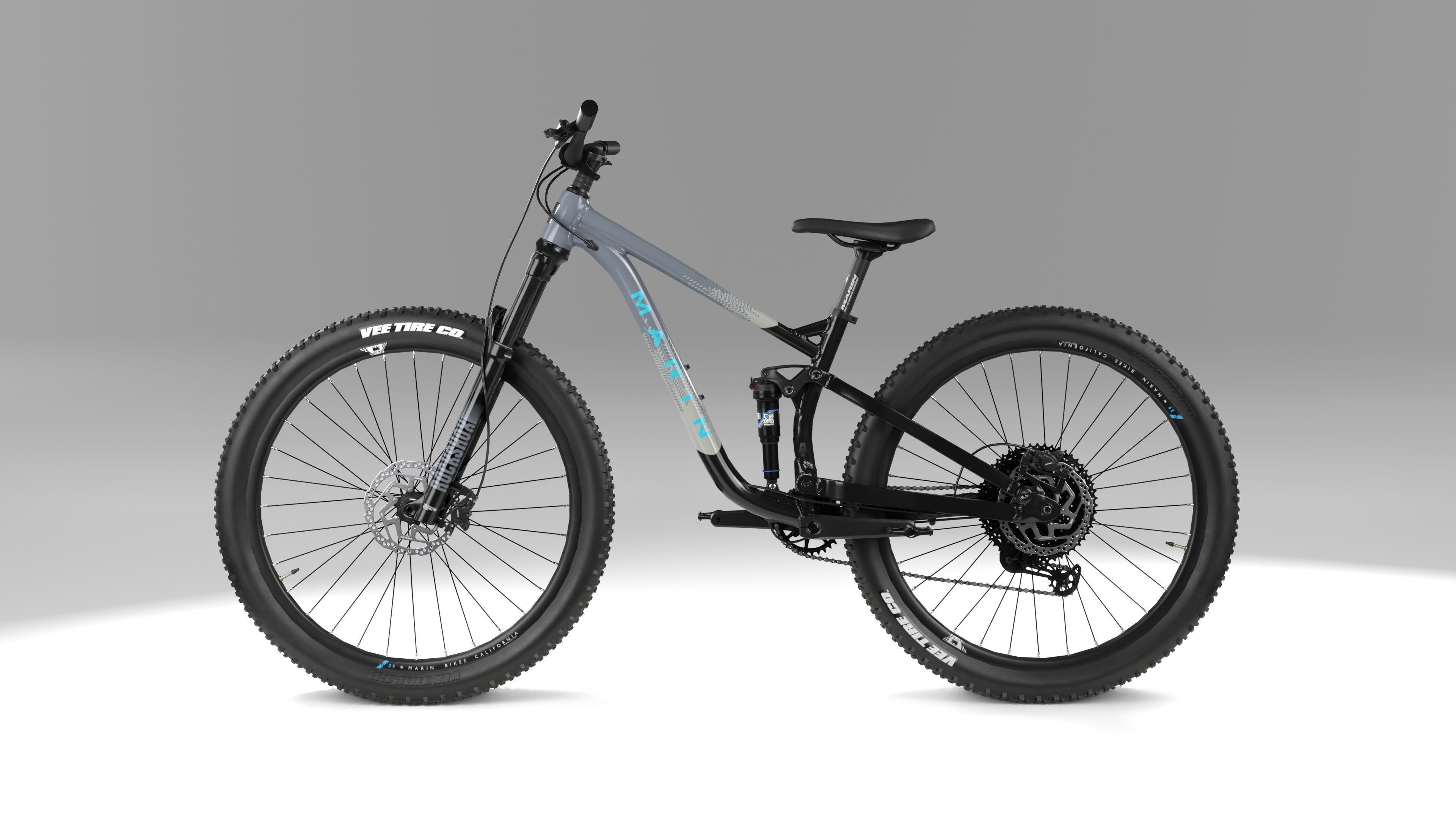 Mountain Bike Low-poly 3D model_3