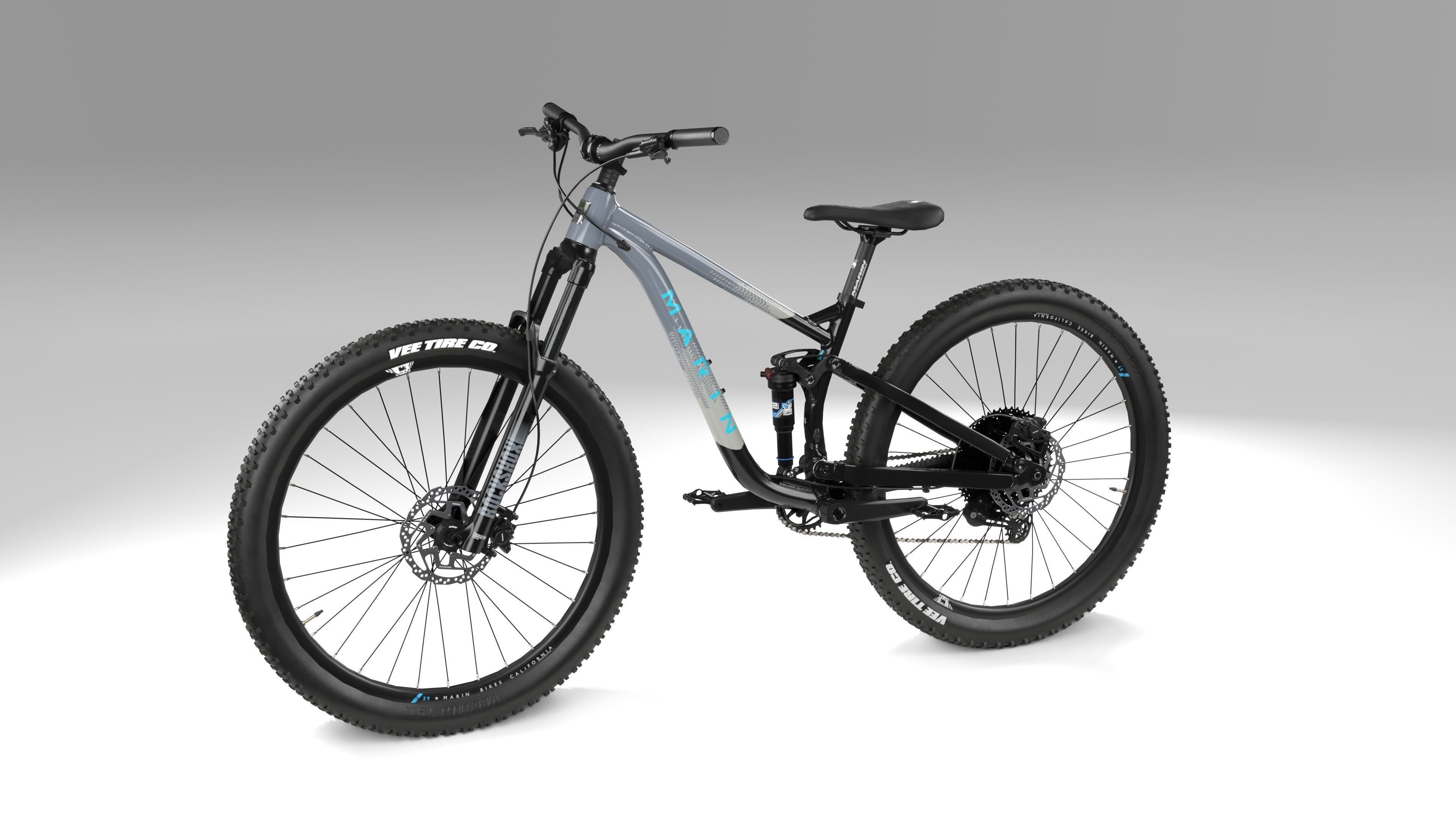 Mountain Bike Low-poly 3D model_7
