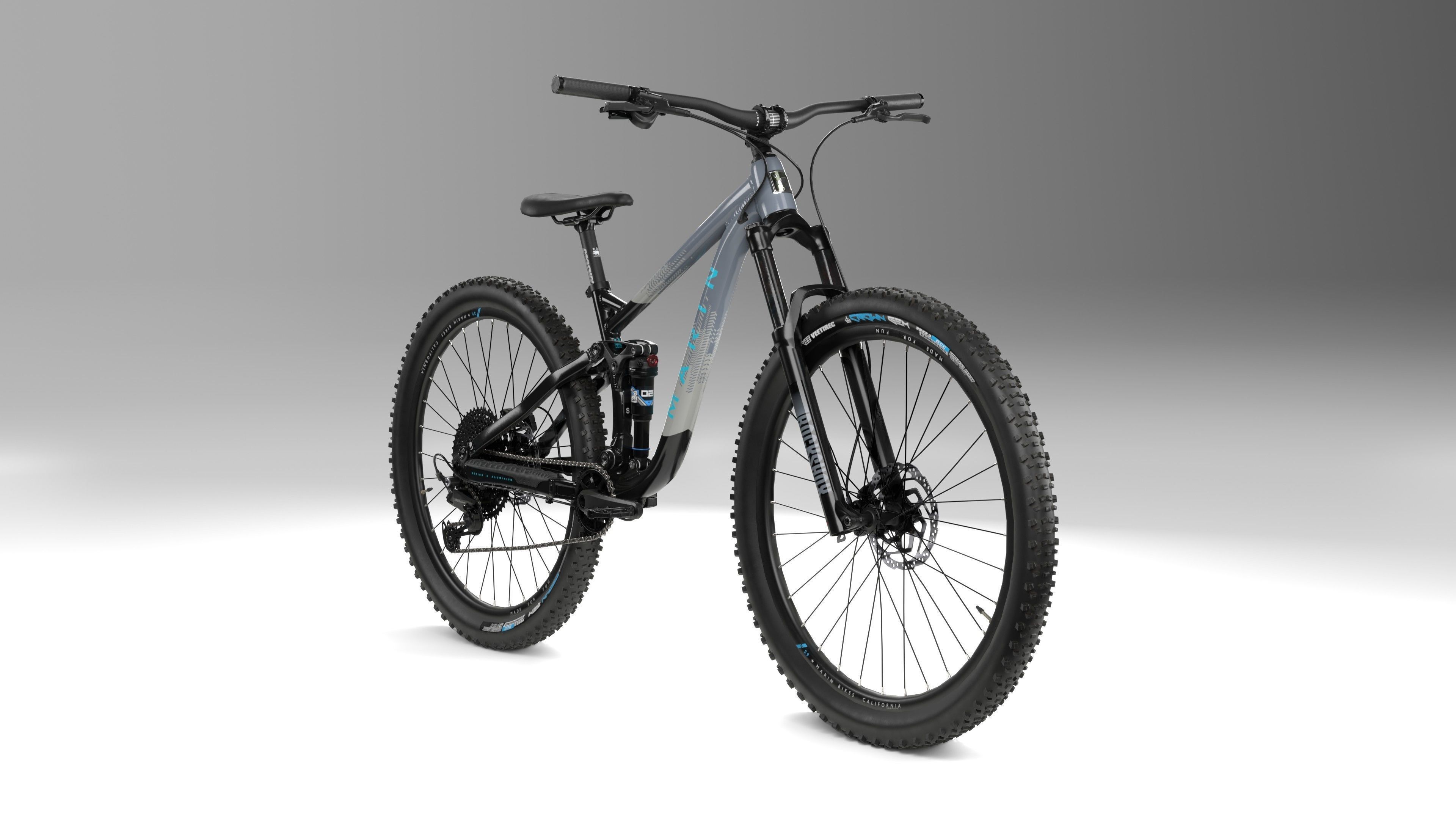 Mountain Bike Low-poly 3D model_2
