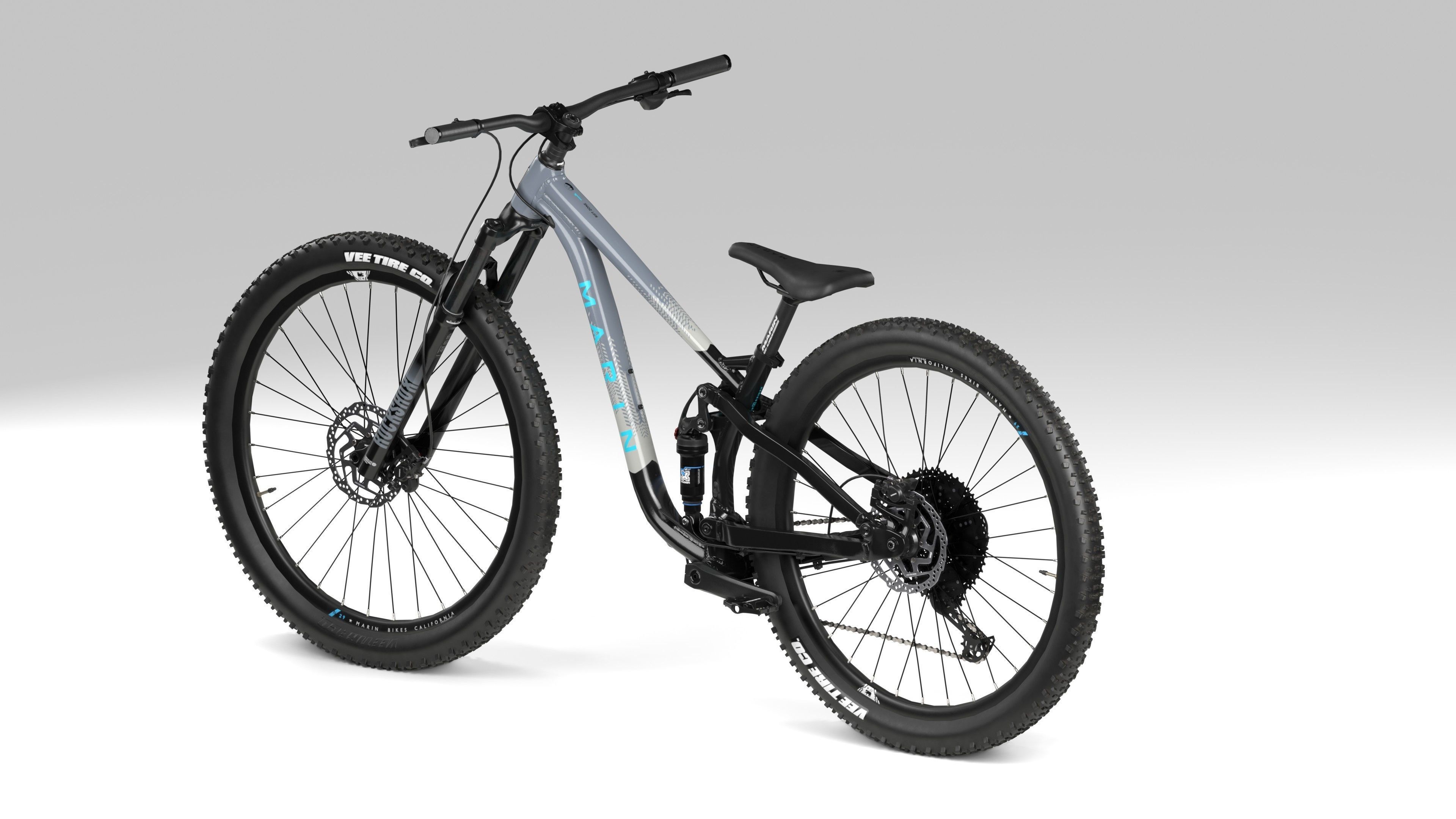 Mountain Bike Low-poly 3D model_6