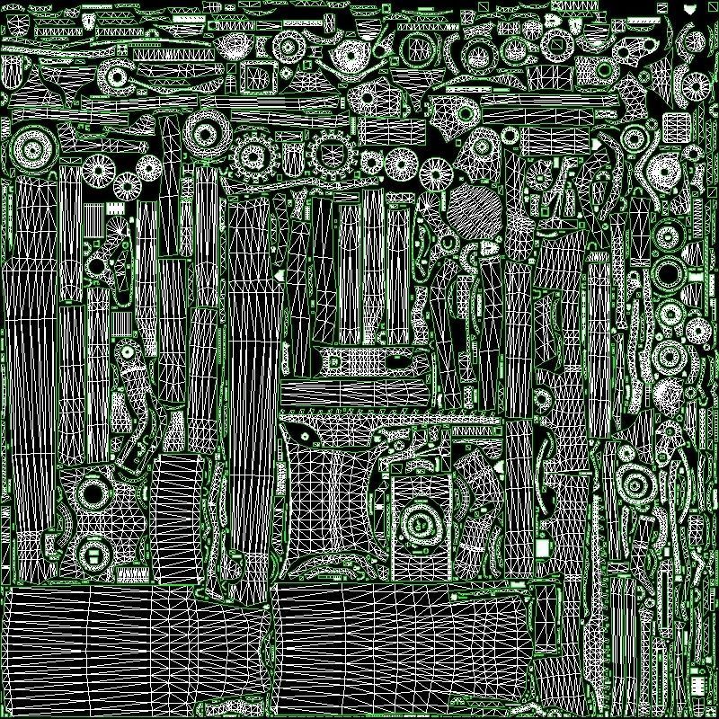 Mountain Bike Low-poly 3D model_14