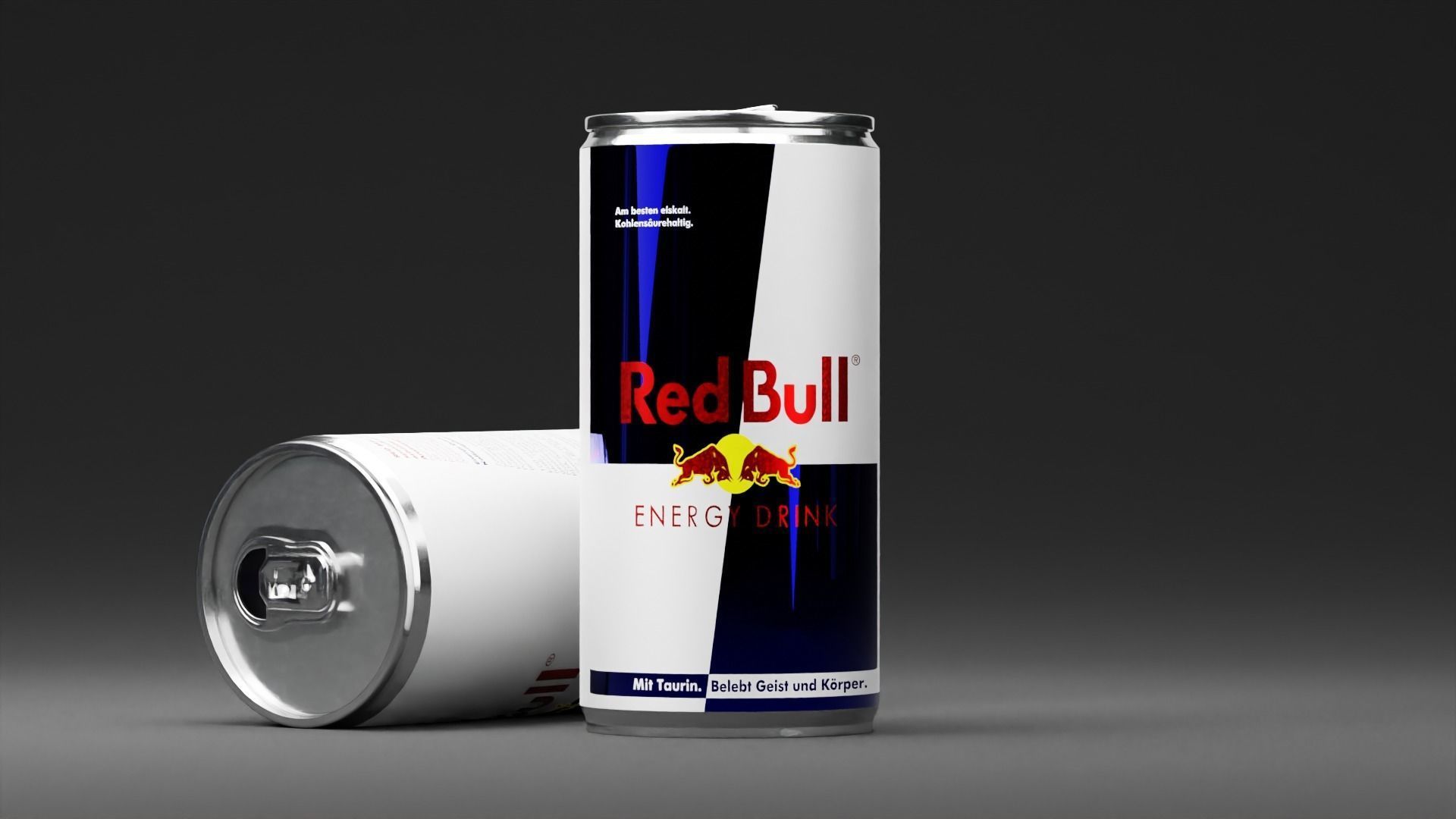 Red Bull Can 3D Model 3D model_2