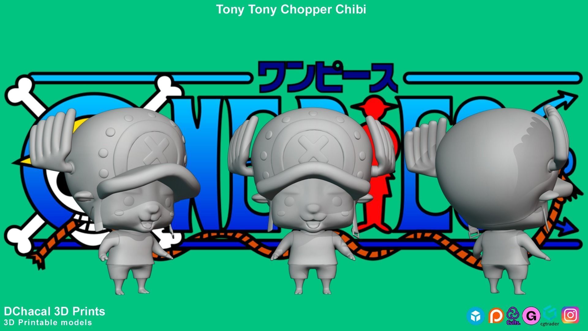Tony Tony Chopper Chibi - One Piece 3D print model_5