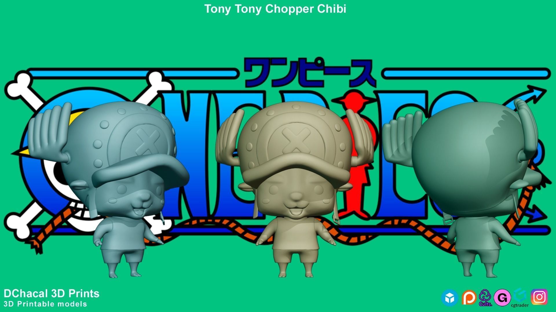 Tony Tony Chopper Chibi - One Piece 3D print model_6