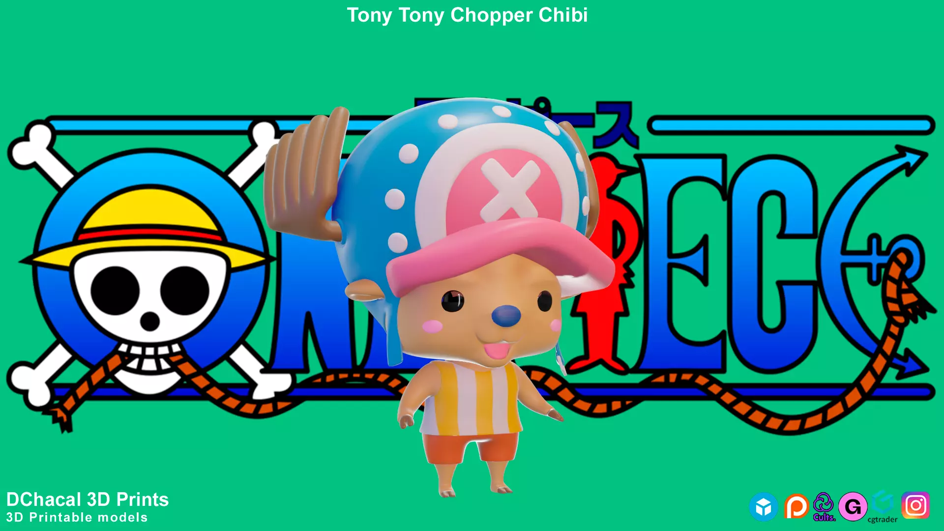 Tony Tony Chopper Chibi - One Piece 3D print model_0