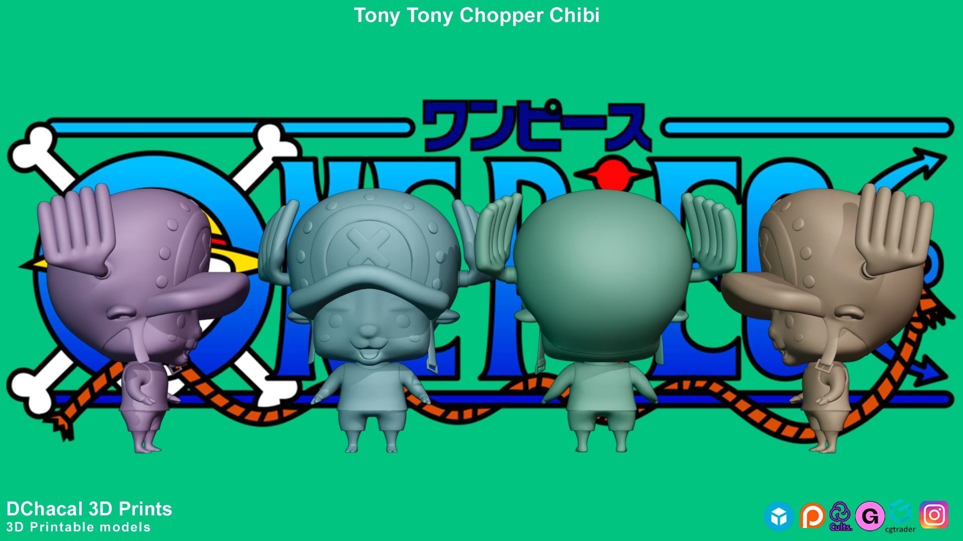 Tony Tony Chopper Chibi - One Piece 3D print model_10