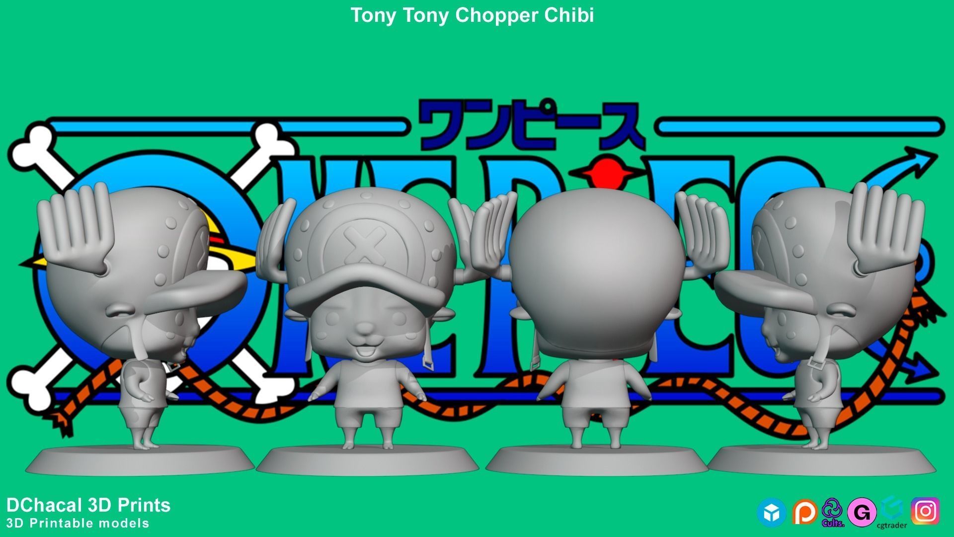 Tony Tony Chopper Chibi - One Piece 3D print model_9