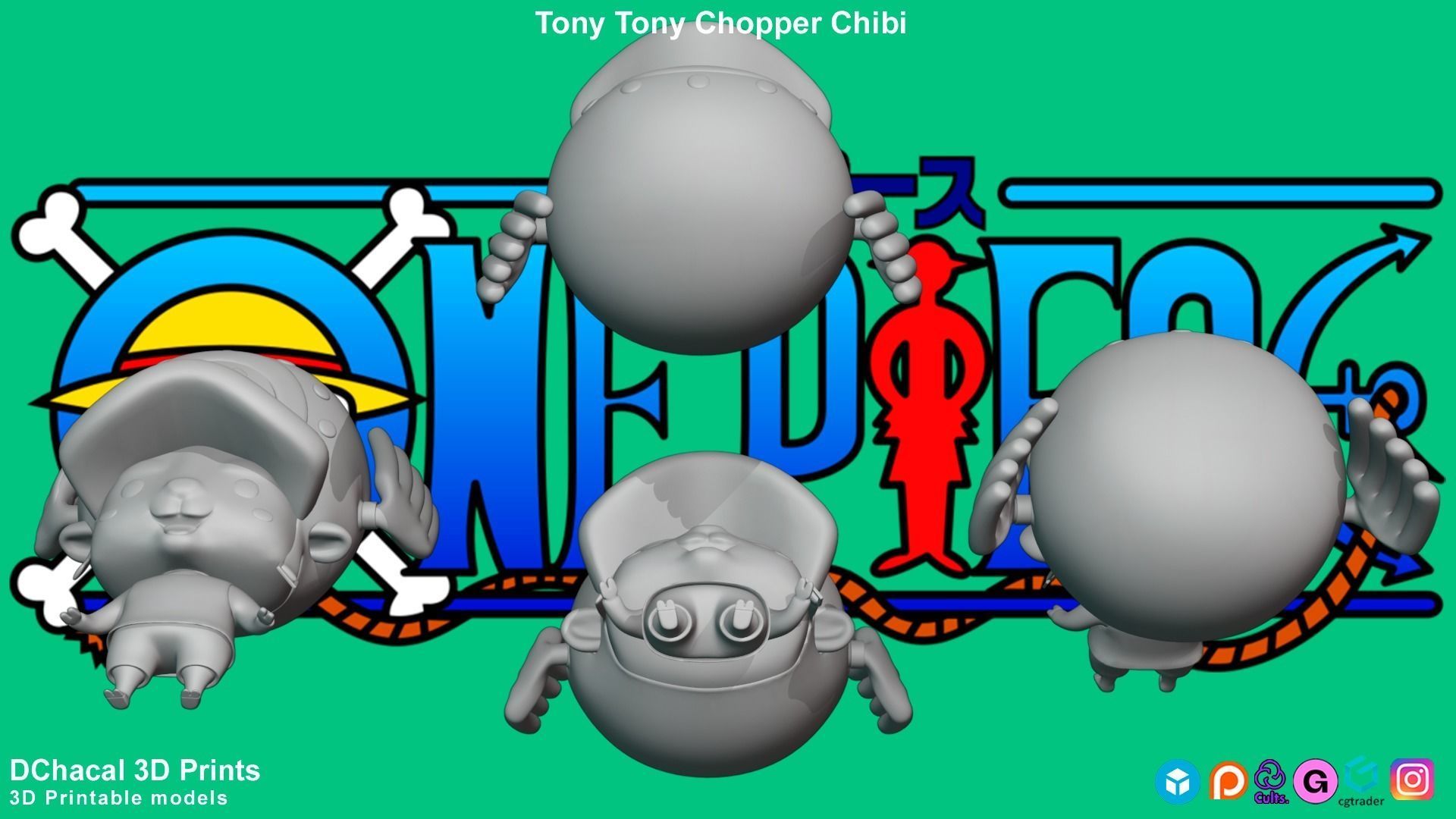 Tony Tony Chopper Chibi - One Piece 3D print model_11