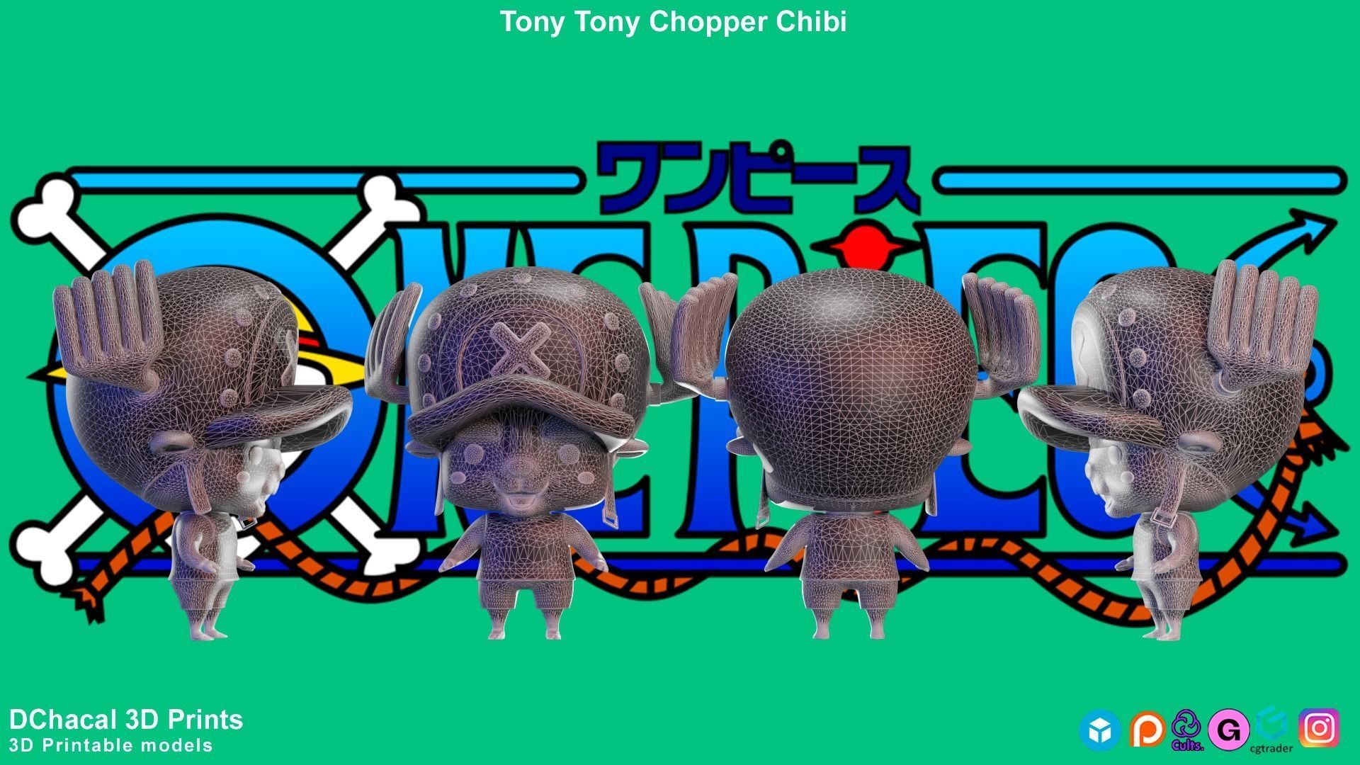 Tony Tony Chopper Chibi - One Piece 3D print model_12