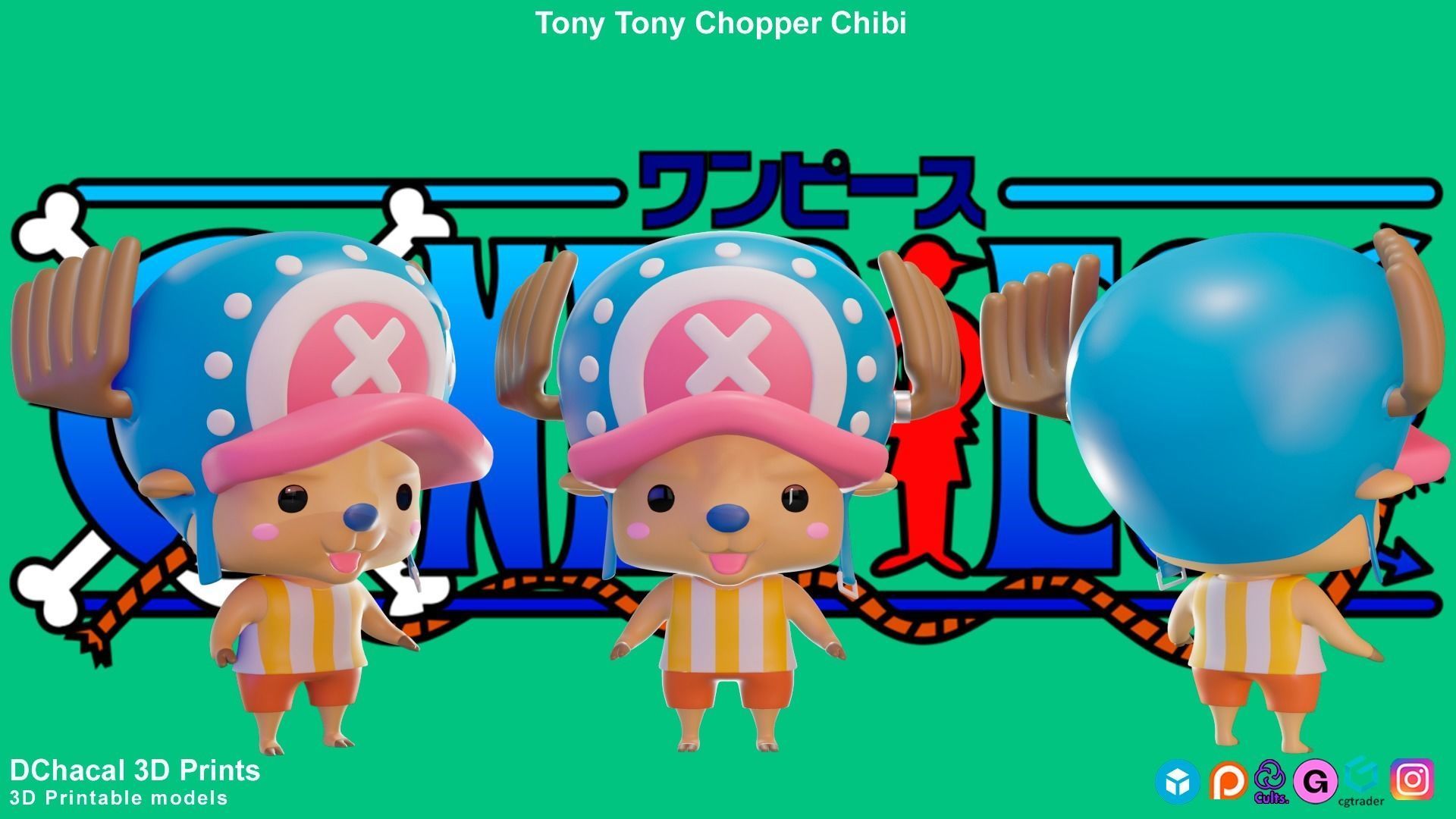 Tony Tony Chopper Chibi - One Piece 3D print model_1