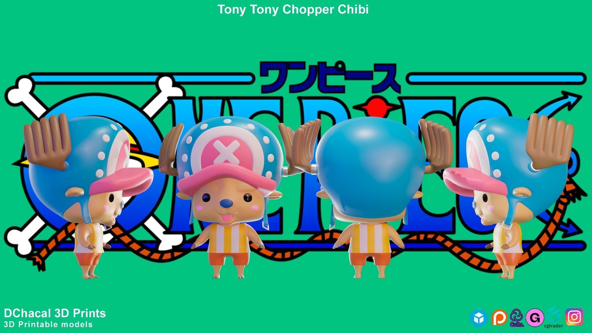 Tony Tony Chopper Chibi - One Piece 3D print model_2