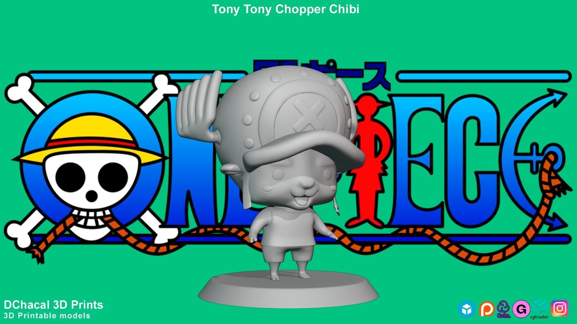 Tony Tony Chopper Chibi - One Piece 3D print model_4