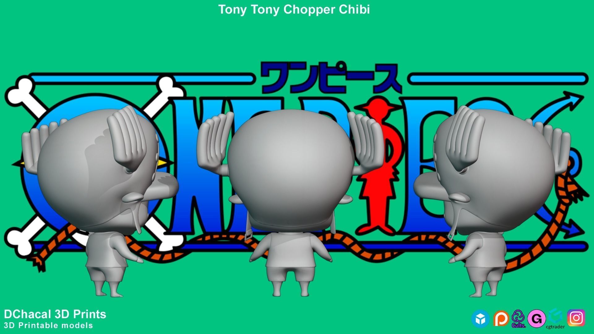 Tony Tony Chopper Chibi - One Piece 3D print model_7
