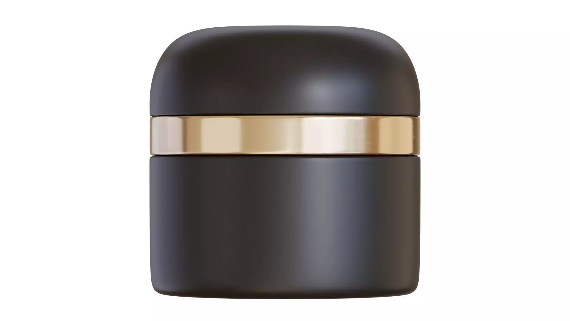 Black Cosmetic Jar 01 3D model_0