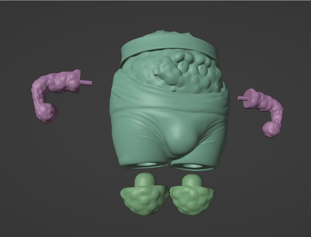 AquaTeen Meatwad 5 in 1 3D print model_5