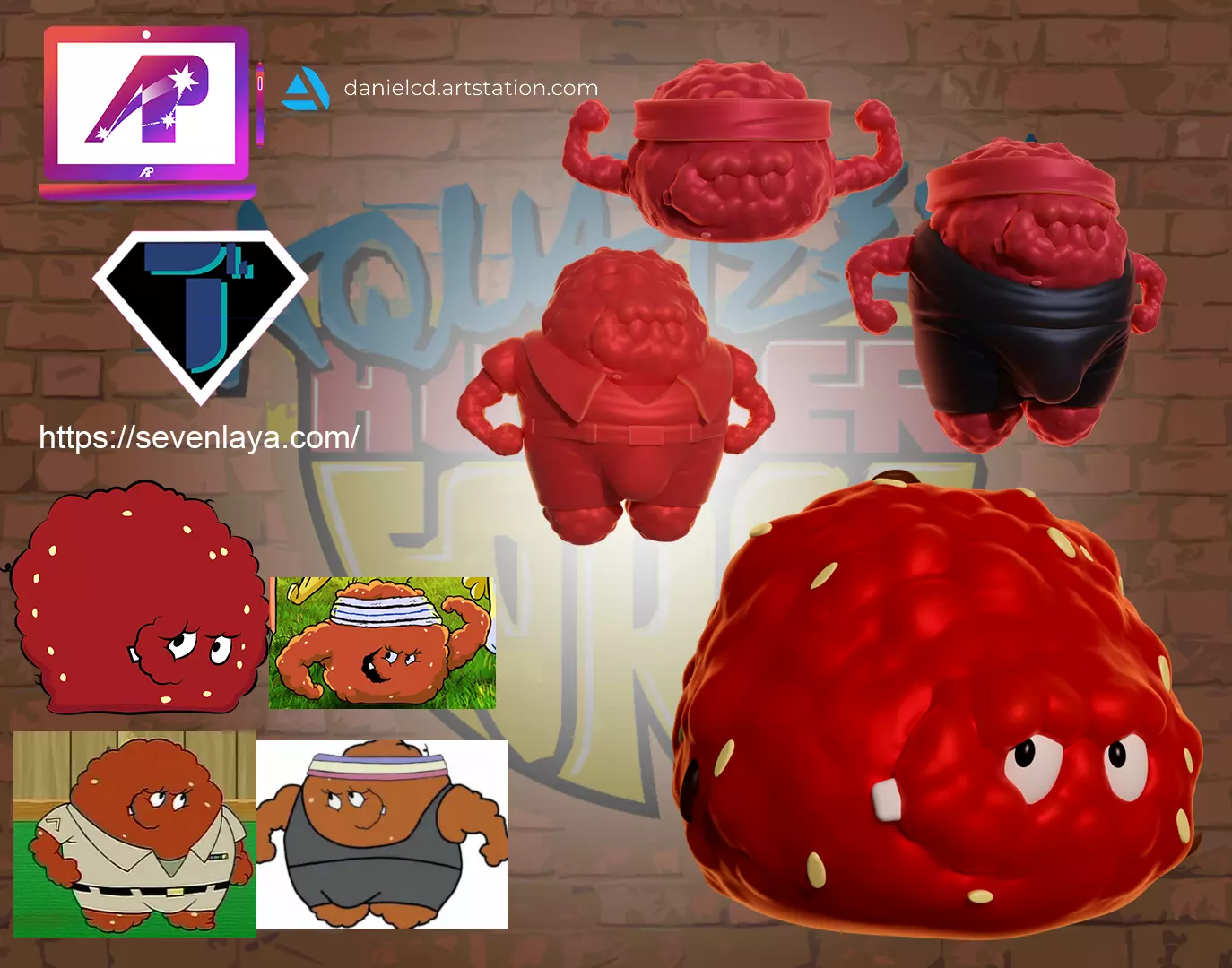 AquaTeen Meatwad 5 in 1 3D print model_0