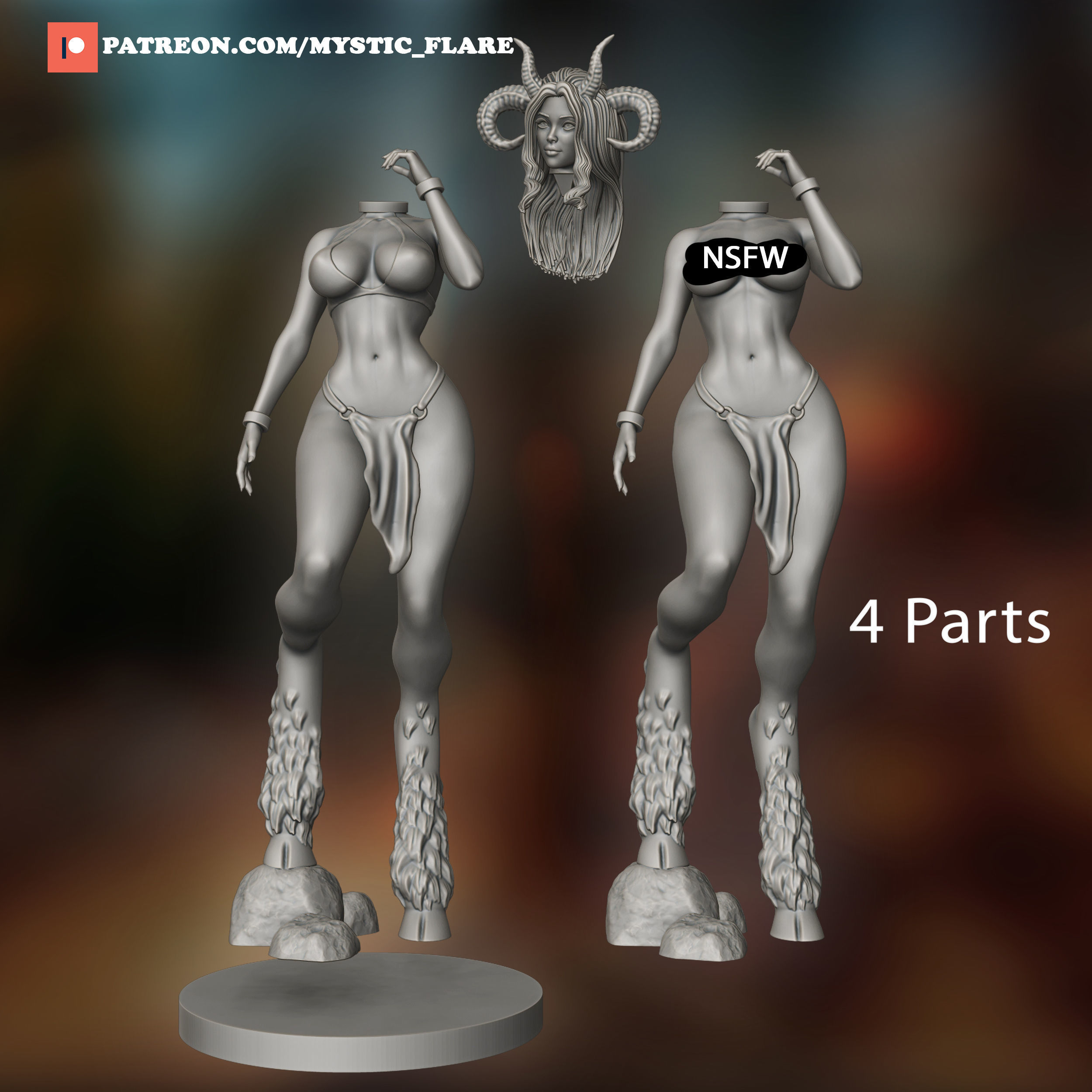 Satir Girl 3D print model_6