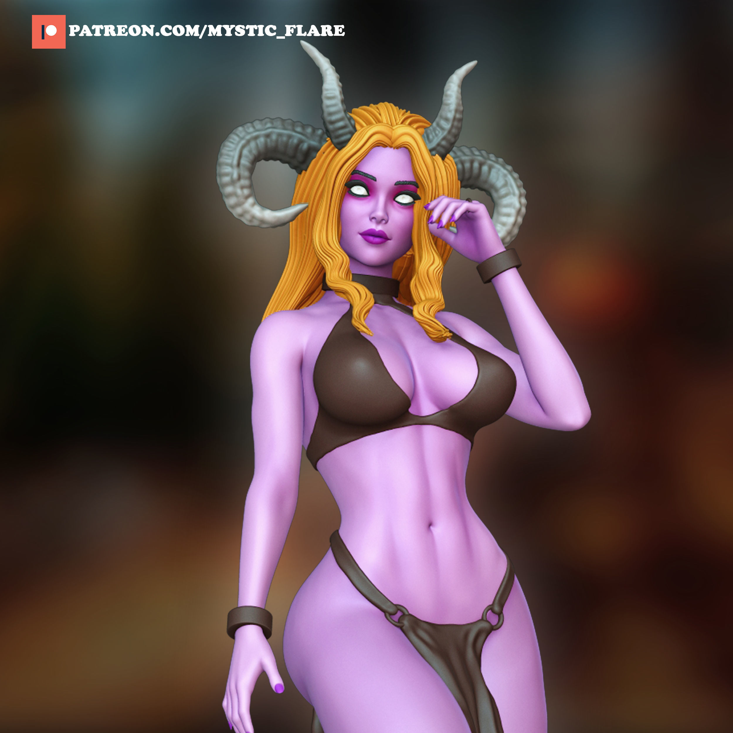 Satir Girl 3D print model_2