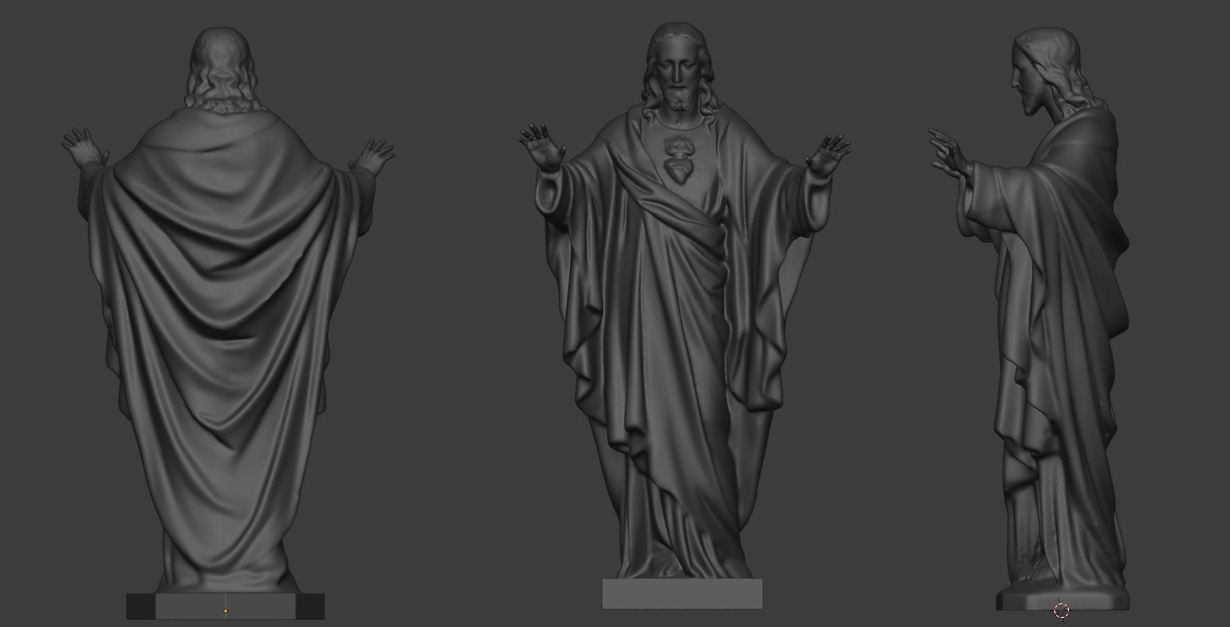Jesus statue for 3D print 3D print model_8