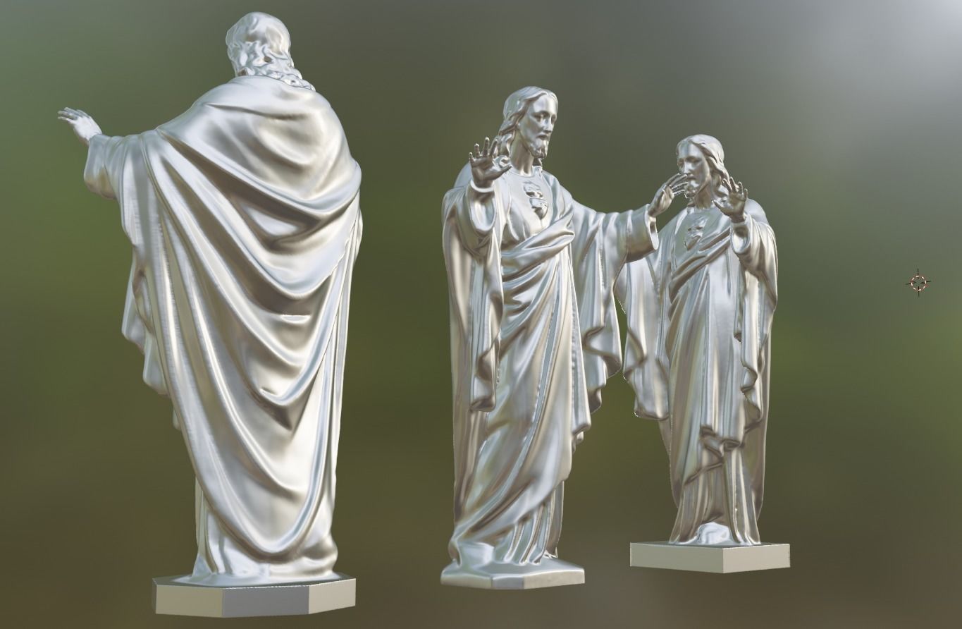 Jesus statue for 3D print 3D print model_16