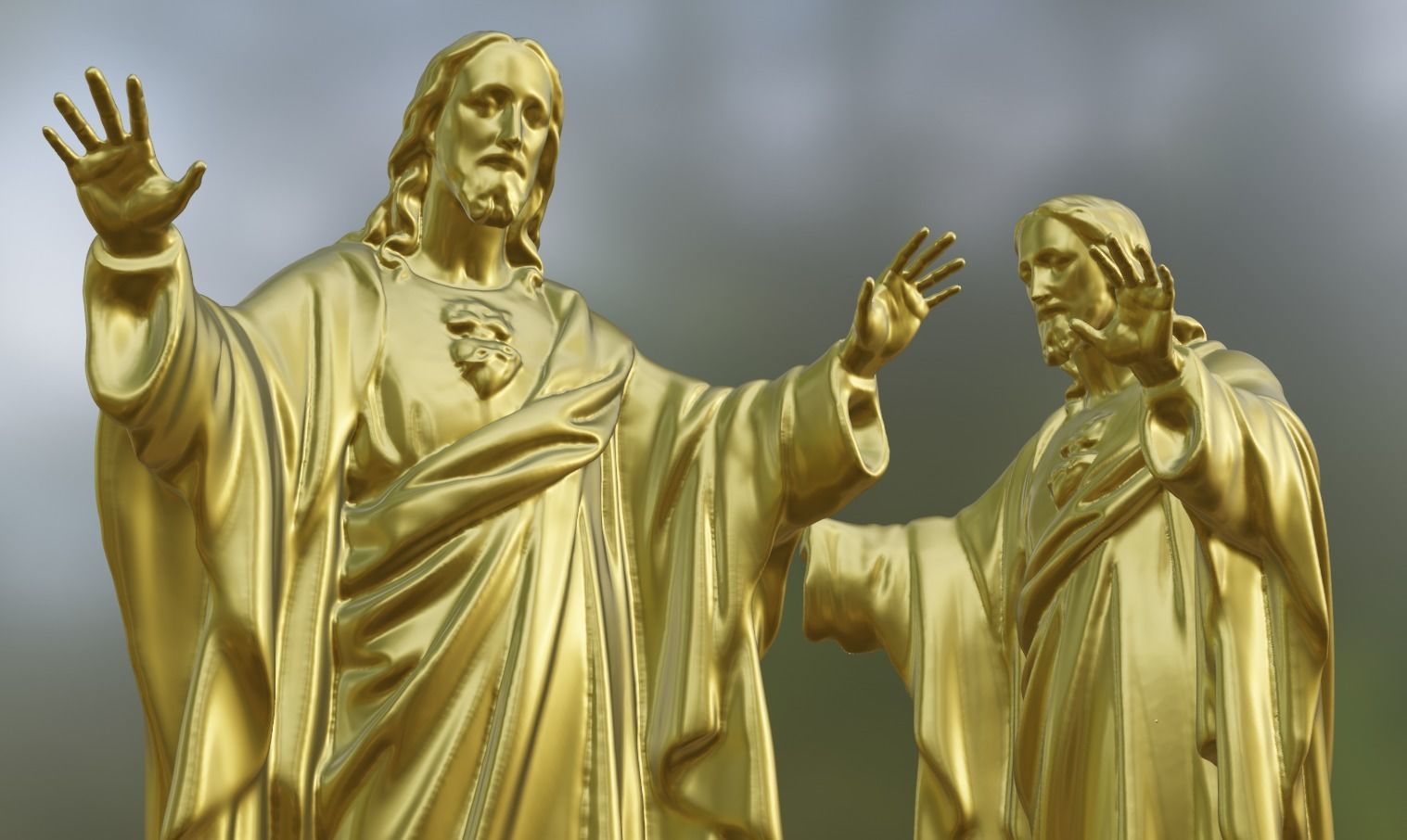 Jesus statue for 3D print 3D print model_2