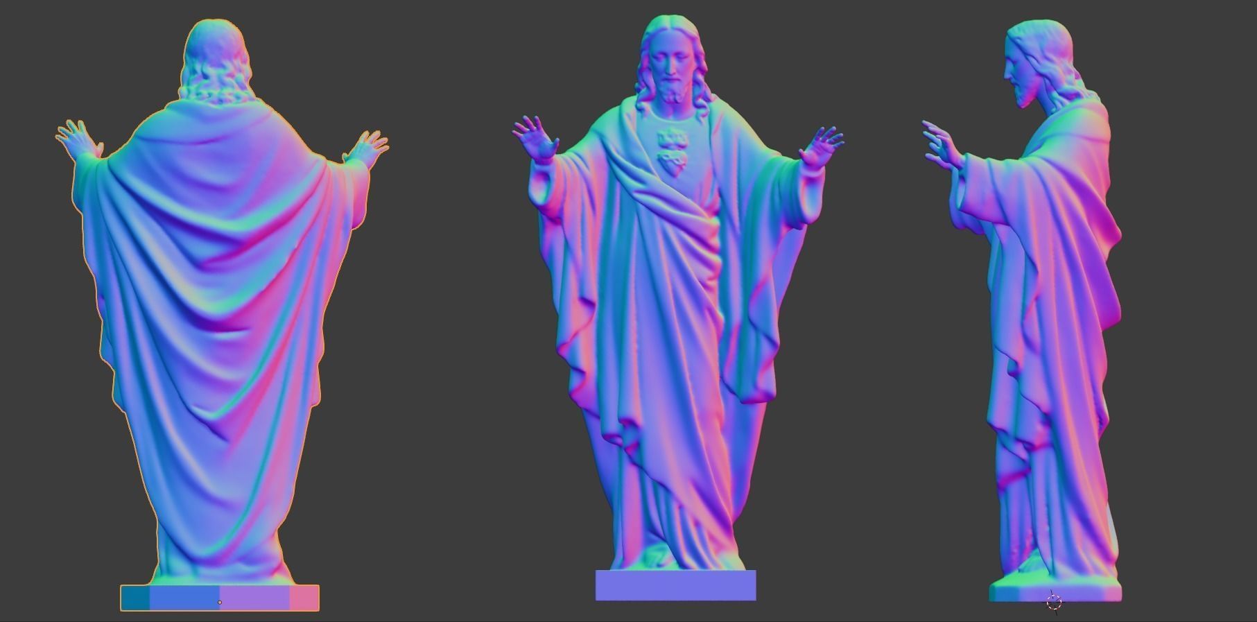 Jesus statue for 3D print 3D print model_4